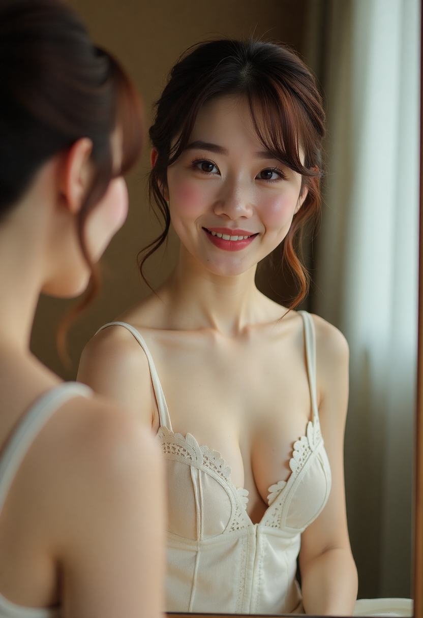 旧戏台上的女演员